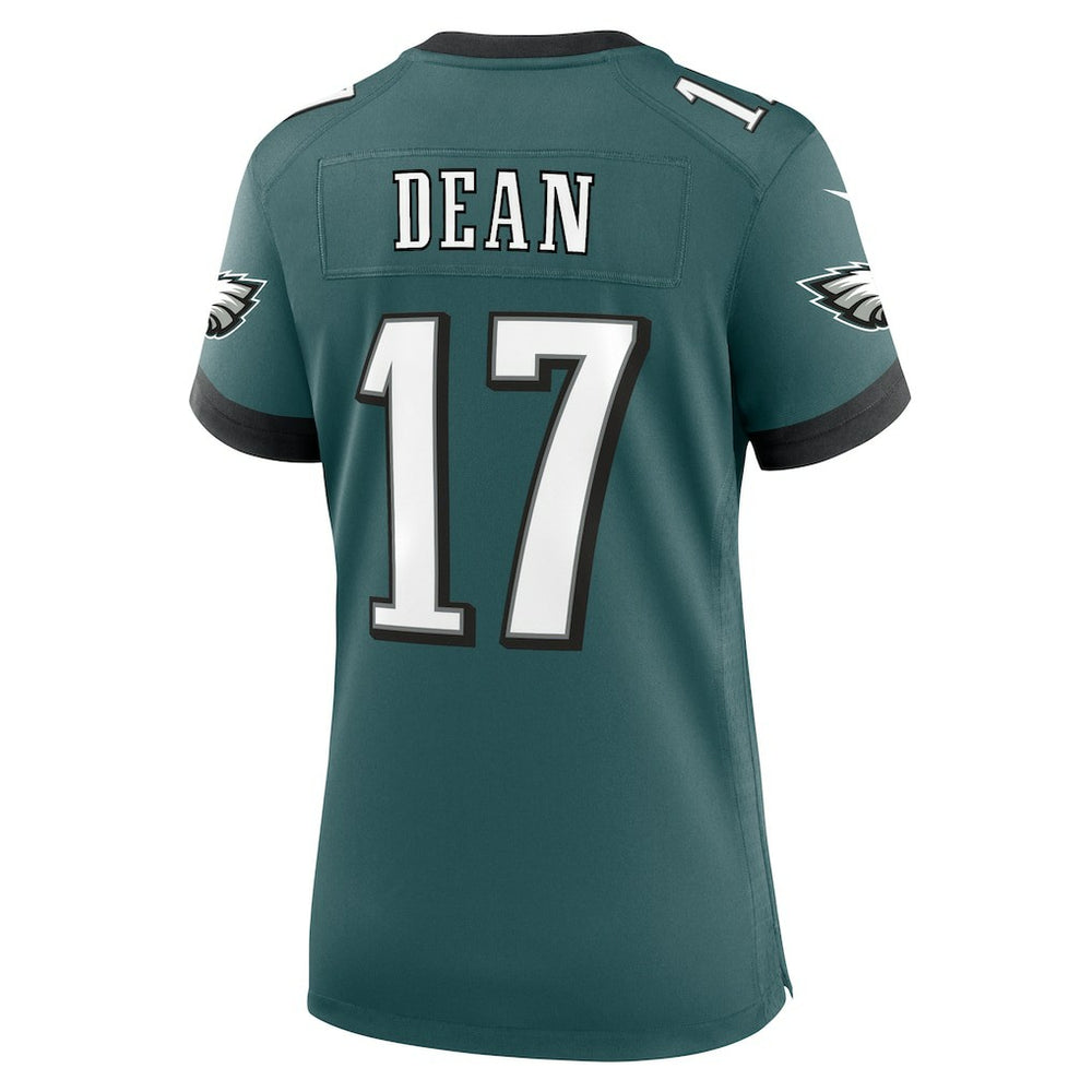 Nakobe Dean Philadelphia Eagles Women's Team Game Jersey Midnight Green