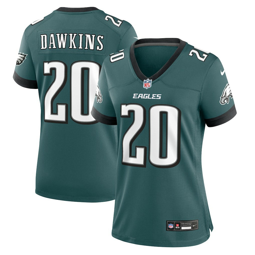 Brian Dawkins Philadelphia Eagles Women's Retired Player Game Jersey Midnight Green