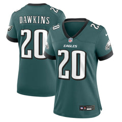 Brian Dawkins Philadelphia Eagles Women's Retired Player Game Jersey Midnight Green