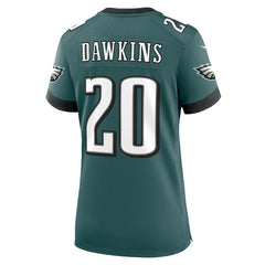 Brian Dawkins Philadelphia Eagles Women's Retired Player Game Jersey Midnight Green