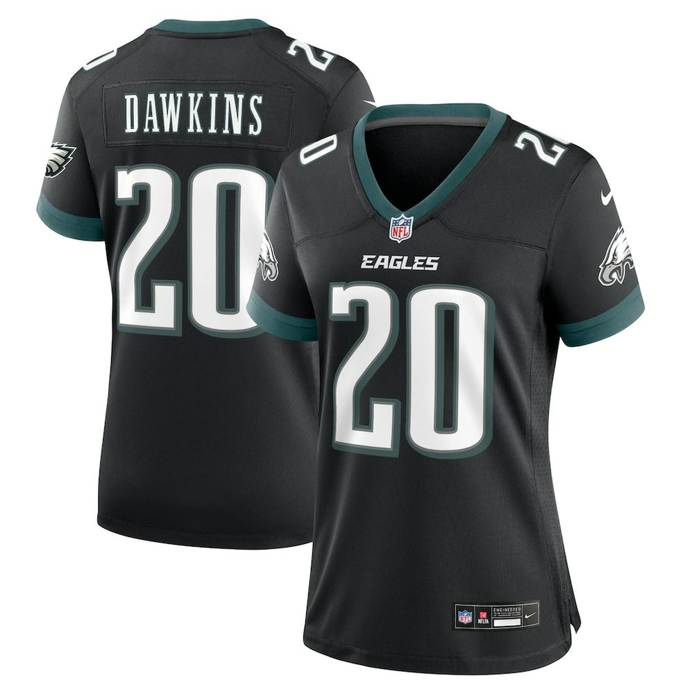 Brian Dawkins Philadelphia Eagles Women's Alternate Game Jersey Black