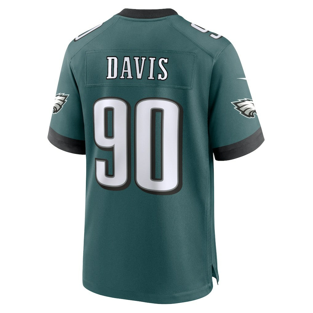 Jordan Davis Philadelphia Eagles Team Game Jersey Midnight Green