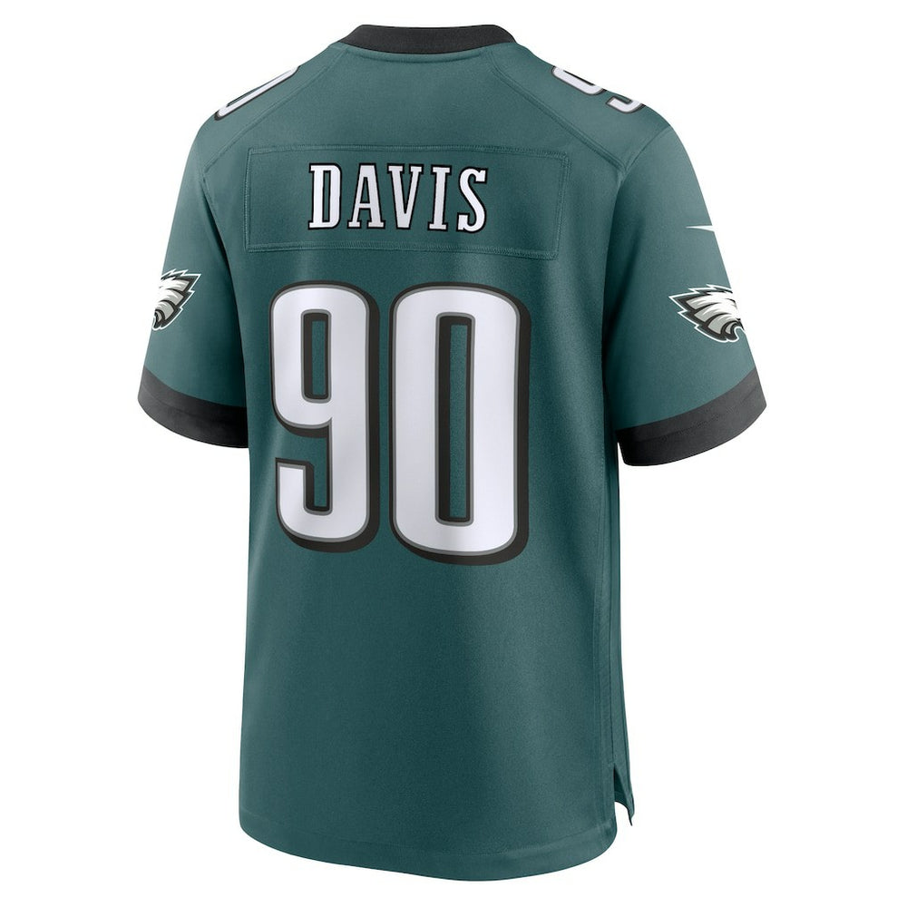 Jordan Davis Philadelphia Eagles Team Game Jersey Midnight Green