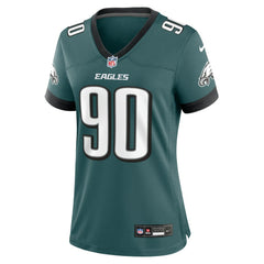 Jordan Davis Philadelphia Eagles Women's Team Game Jersey Midnight Green