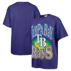 Tampa Bay Rays '47 Women's Flashing Lights Boyfriend T-Shirt - Navy T-shirts