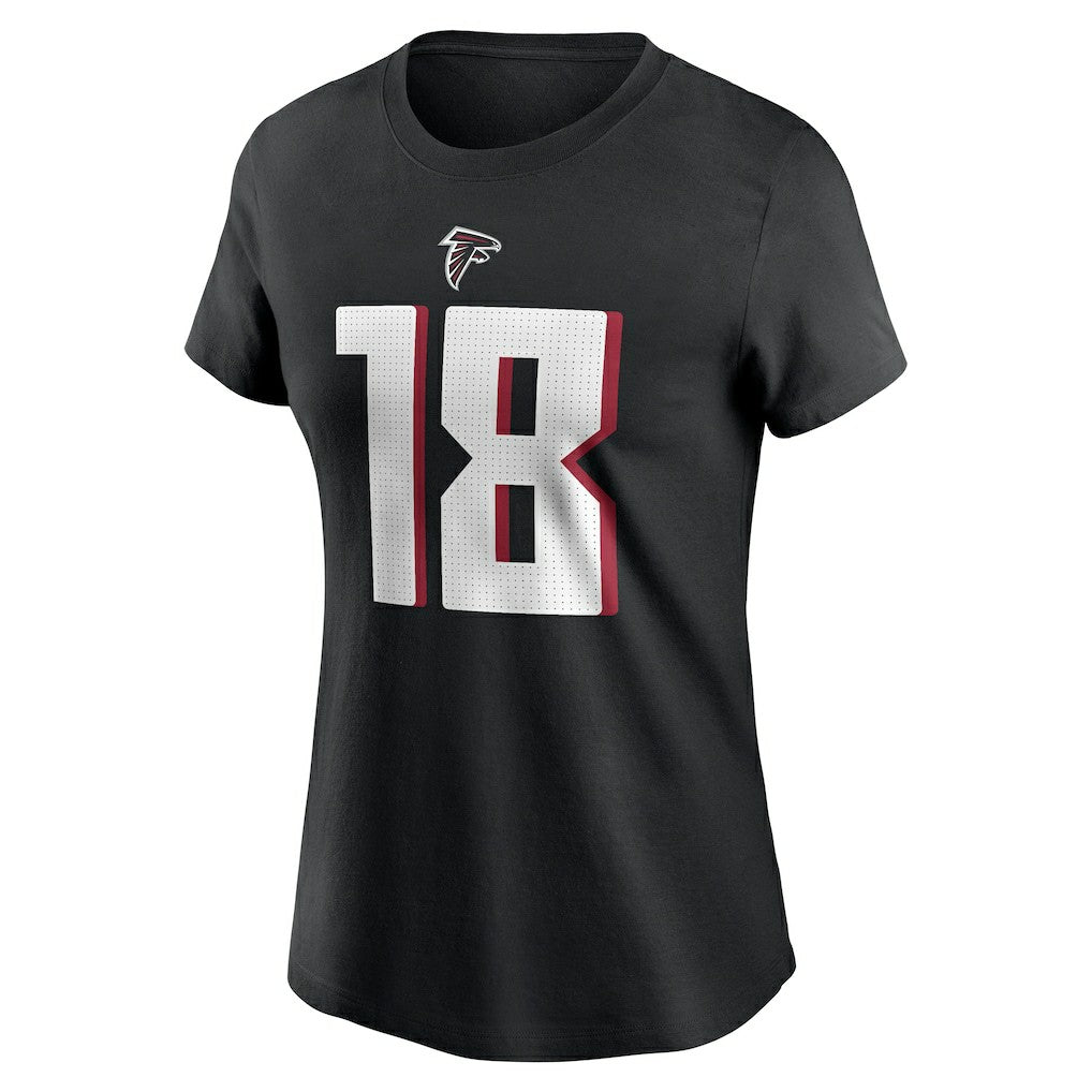 Kirk Cousins Atlanta Falcons Women's Player Name & Number T-Shirt Black