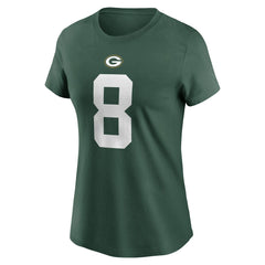 Josh Jacobs Green Bay Packers Women's Player Name & Number T-Shirt Green