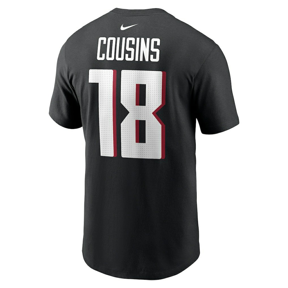 Kirk Cousins Atlanta Falcons Player Name & Number T-Shirt Black