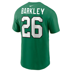 Saquon Barkley Philadelphia Eagles Player Name & Number T-Shirt Kelly Green