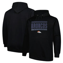 Denver Broncos Big & Tall Pop Pullover Hoodie Black