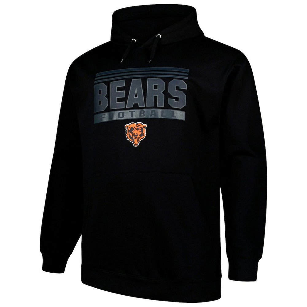Chicago Bears Big & Tall Pop Pullover Hoodie Black