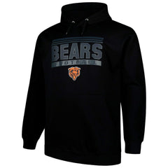Chicago Bears Big & Tall Pop Pullover Hoodie Black