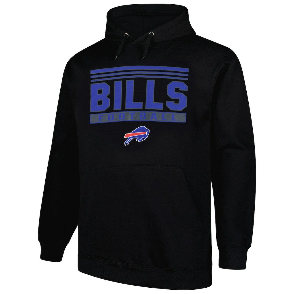 Buffalo Bills Big & Tall Pop Pullover Hoodie Black