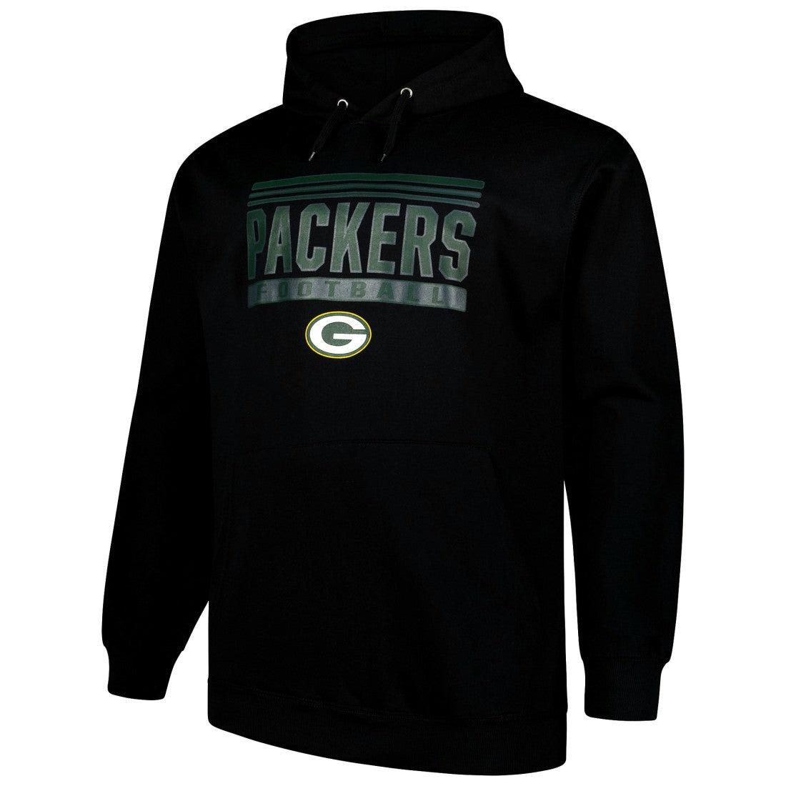 Green Bay Packers Big & Tall Pop Pullover Hoodie Black