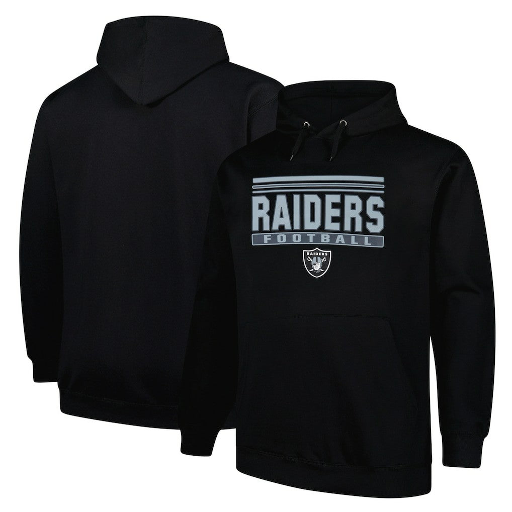 Las Vegas Raiders Big & Tall Pop Pullover Hoodie Black