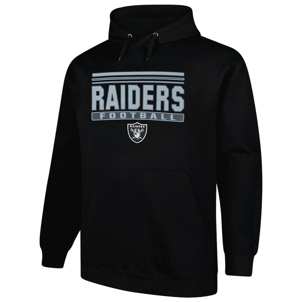 Las Vegas Raiders Big & Tall Pop Pullover Hoodie Black