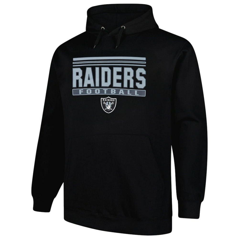 Las Vegas Raiders Big & Tall Pop Pullover Hoodie Black