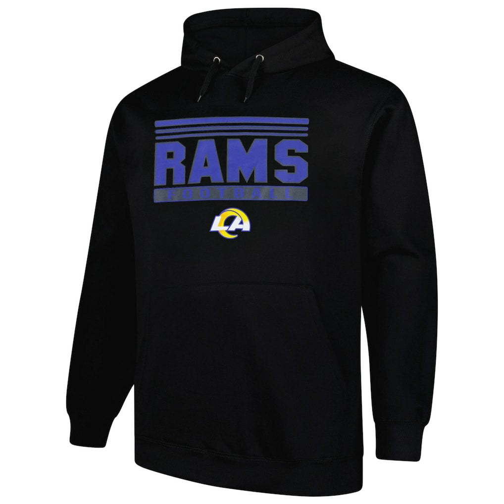 Los Angeles Rams Big & Tall Pop Pullover Hoodie Black