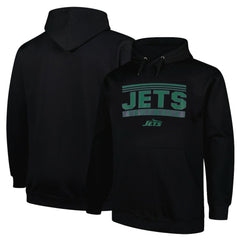 New York Jets Big & Tall Pop Pullover Hoodie Black
