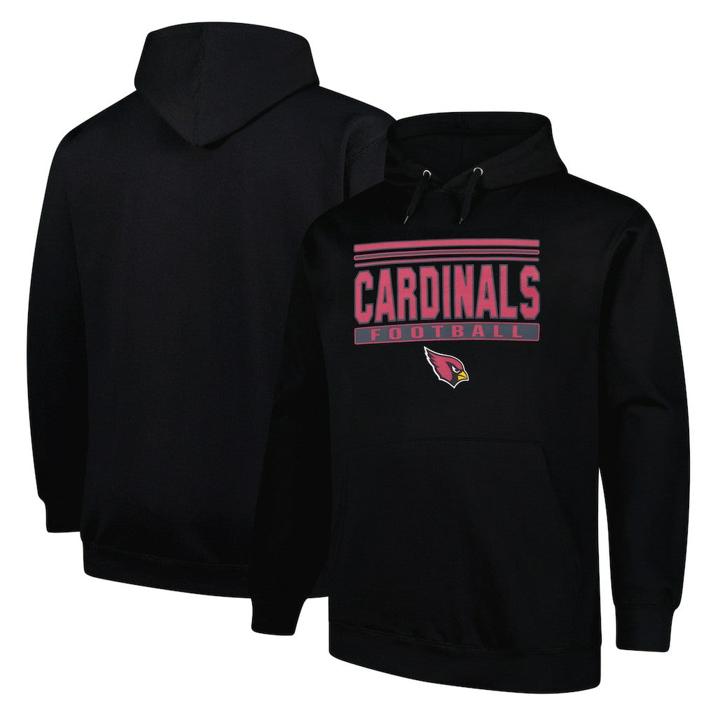 Arizona Cardinals Big & Tall Pop Pullover Hoodie Black