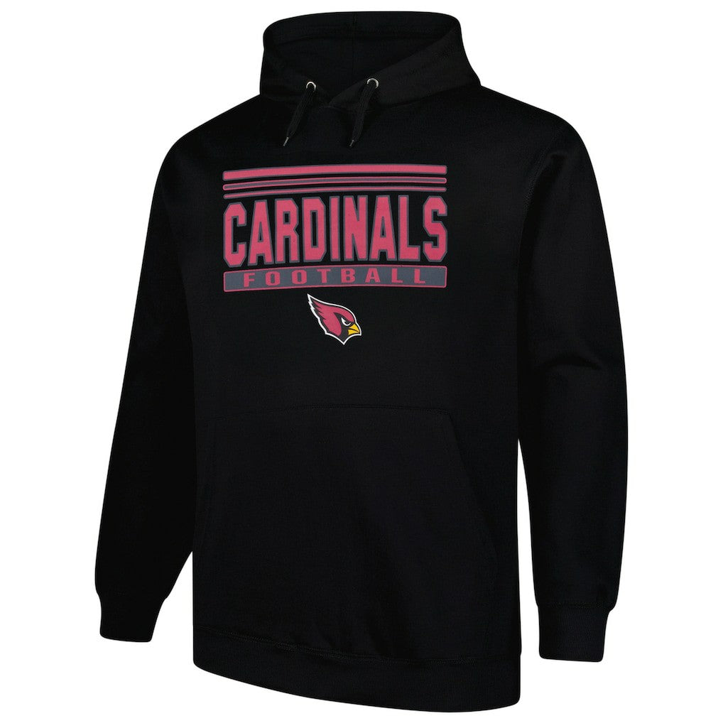 Arizona Cardinals Big & Tall Pop Pullover Hoodie Black