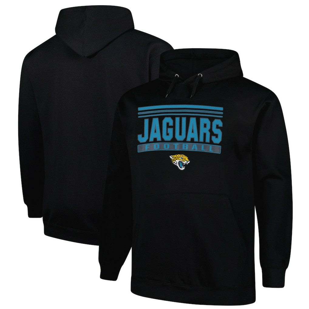 Jacksonville Jaguars Big & Tall Pop Pullover Hoodie Black