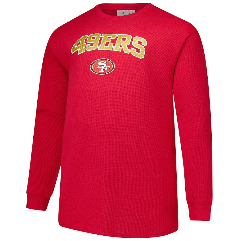 San Francisco 49ers Big & Tall Thermal Long Sleeve T-Shirt Scarlet