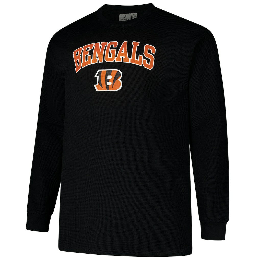 Cincinnati Bengals Big & Tall Thermal Long Sleeve T-Shirt Black