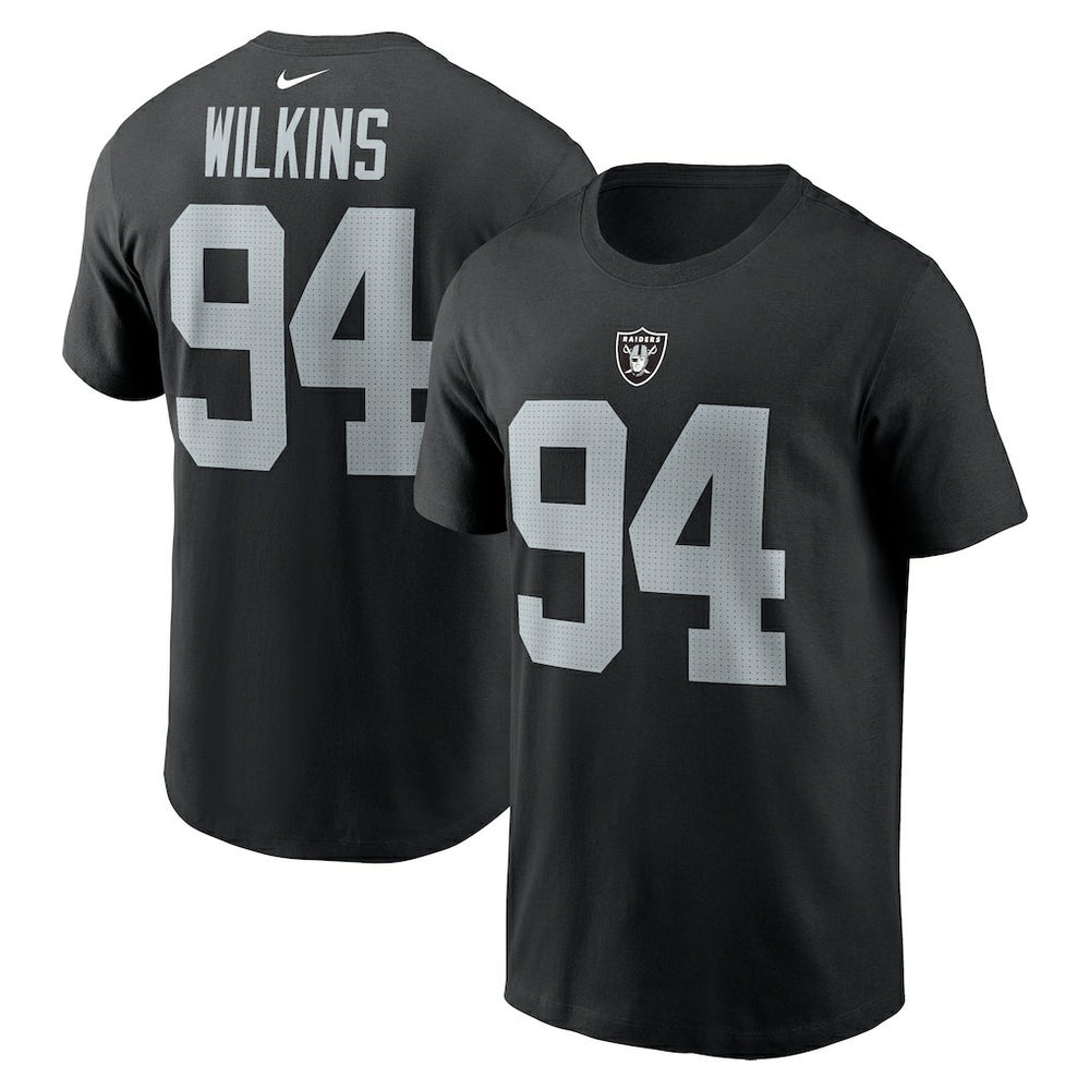 Christian Wilkins Las Vegas Raiders Player Name & Number T-Shirt Black