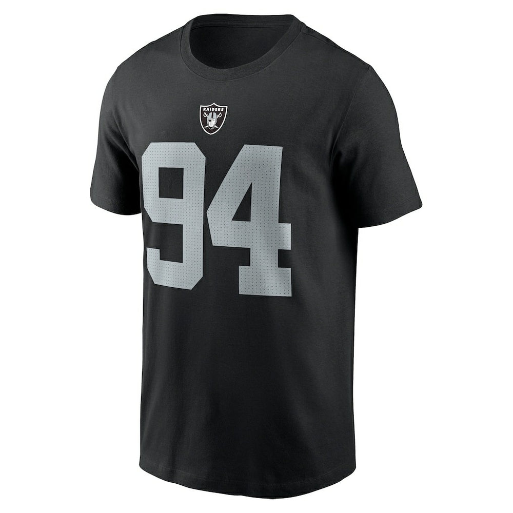 Christian Wilkins Las Vegas Raiders Player Name & Number T-Shirt Black