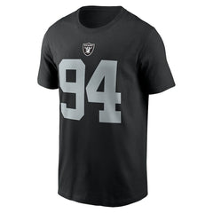 Christian Wilkins Las Vegas Raiders Player Name & Number T-Shirt Black