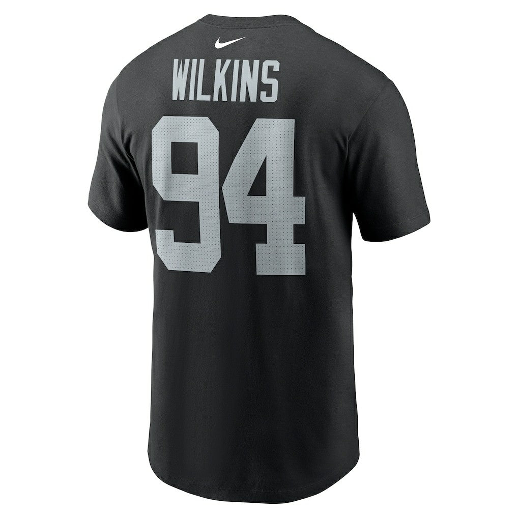 Christian Wilkins Las Vegas Raiders Player Name & Number T-Shirt Black