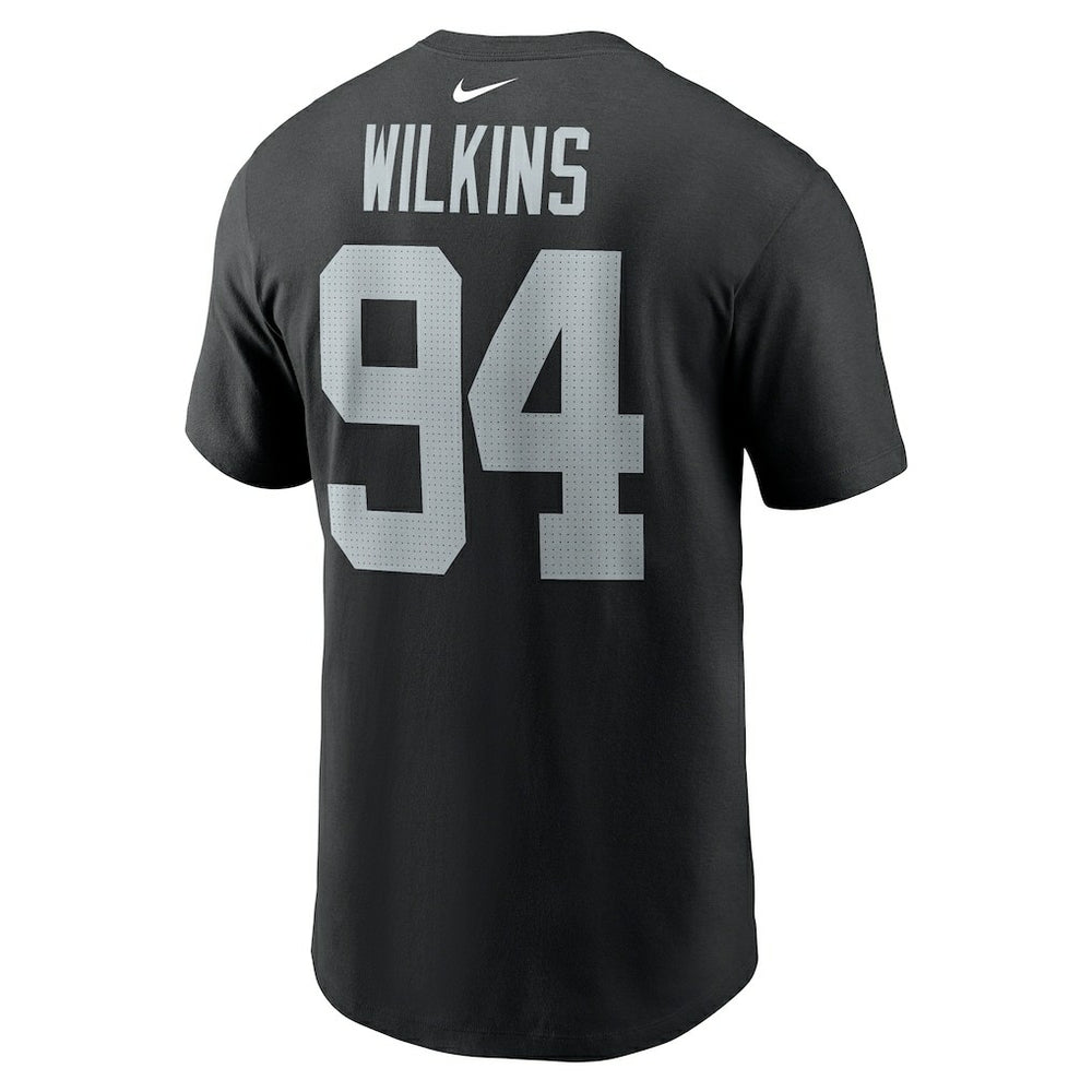 Christian Wilkins Las Vegas Raiders Player Name & Number T-Shirt Black