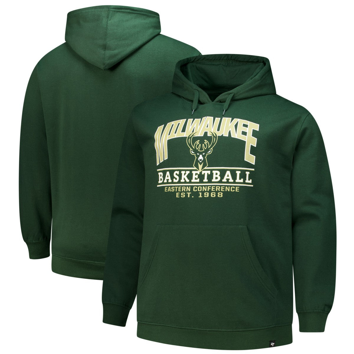 Milwaukee Bucks '47 Good Call Headline Pullover Hoodie Hunter Green