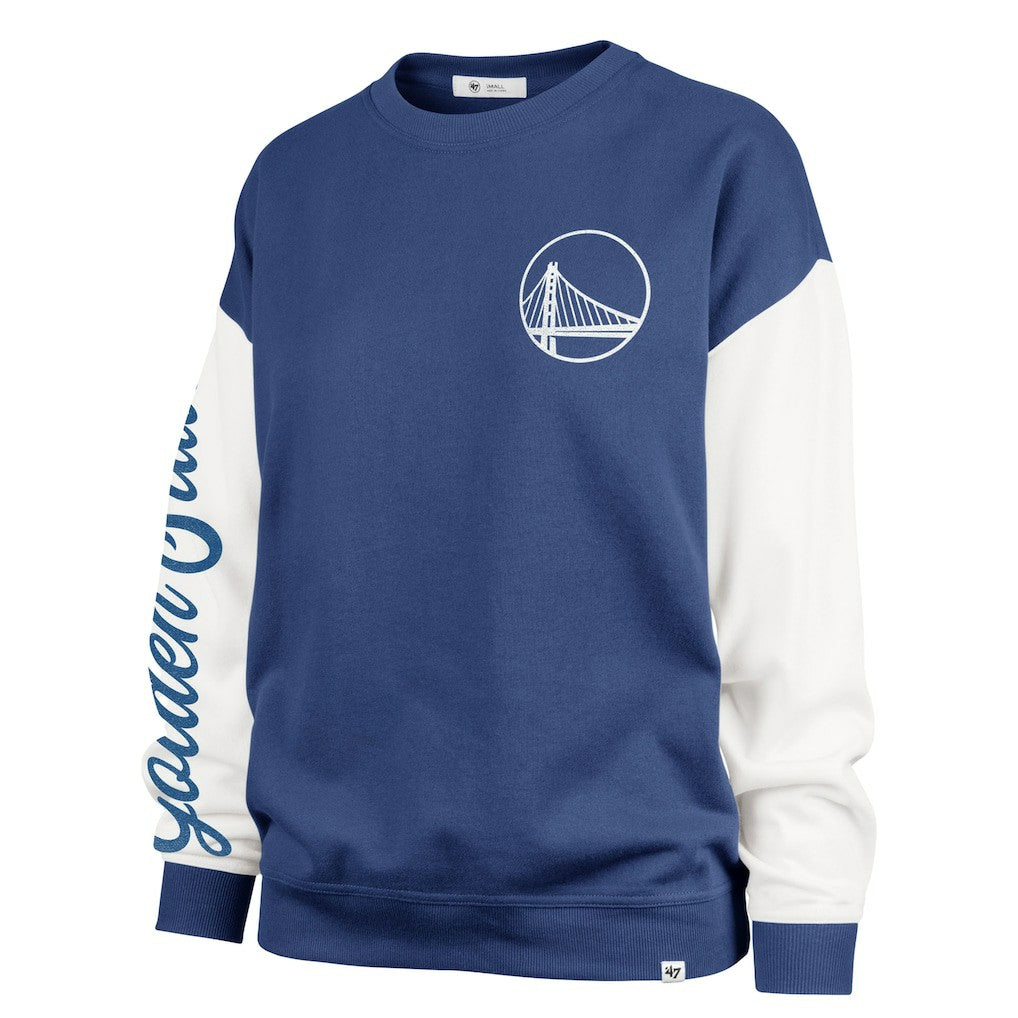 Golden State Warriors '47 Women's Plus Size Oversized Rise Andie Pullover Sweatshirt Royal