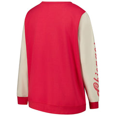 Chicago Bulls '47 Women's Plus Size Oversized Rise Andie Pullover Sweatshirt Red
