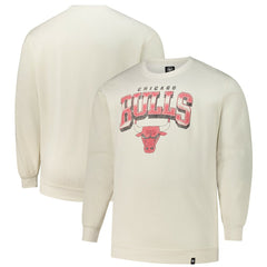Chicago Bulls '47 Big & Tall Spotlight Headline Pullover Sweatshirt Cream