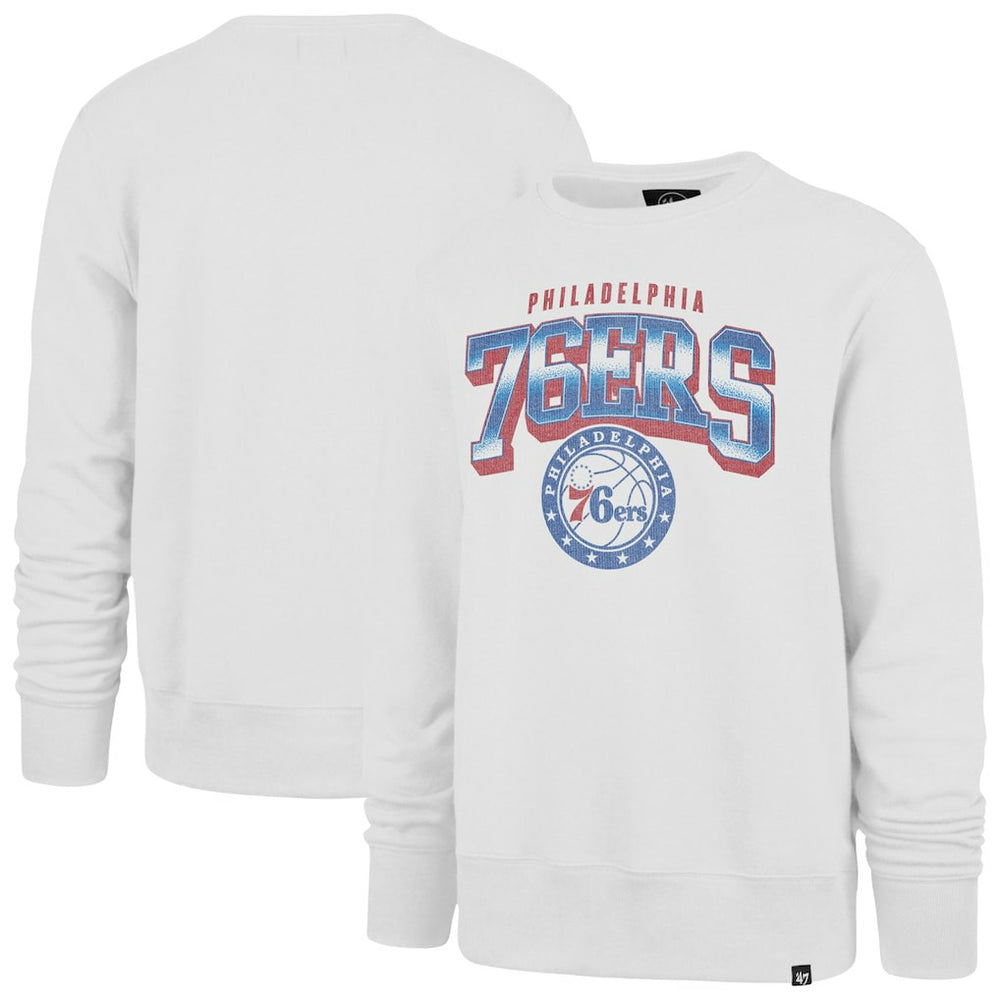 Philadelphia 76ers '47 Big & Tall Spotlight Headline Pullover Sweatshirt Cream