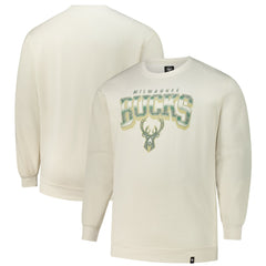 Milwaukee Bucks '47 Big & Tall Spotlight Headline Pullover Sweatshirt Cream