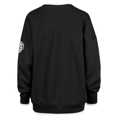 Brooklyn Nets '47 Women's Rise Wax Pack Daze '80s Oversize Pullover Sweatshirt Black