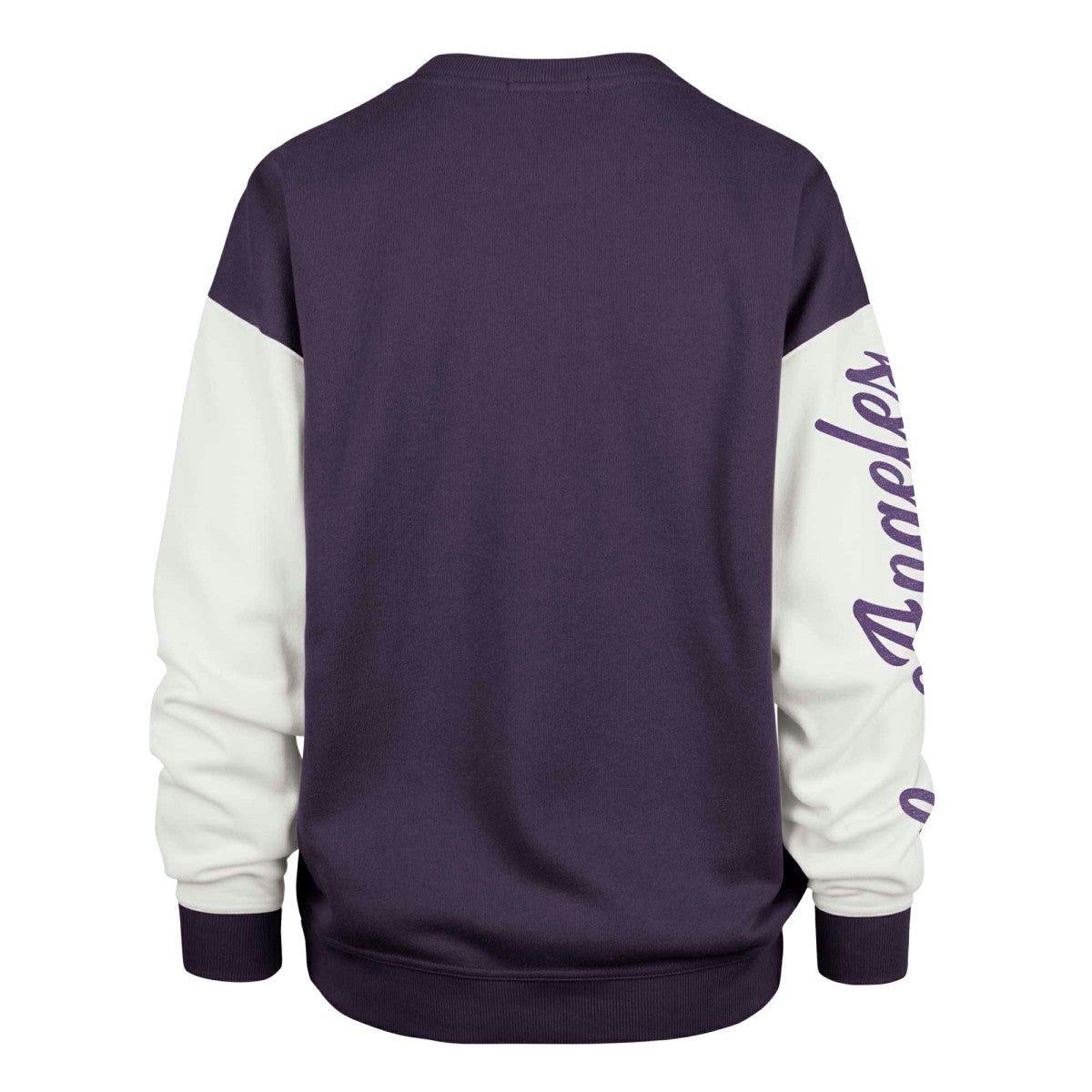 Los Angeles Lakers '47 Women's Rise Andie Pullover Sweatshirt Oversized Pullover Sweatshirt Purple