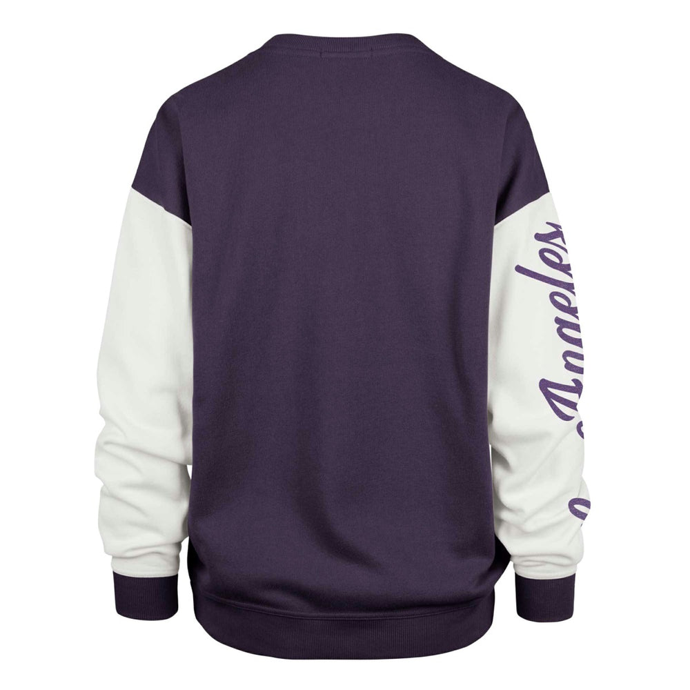 Los Angeles Lakers '47 Women's Rise Andie Pullover Sweatshirt Oversized Pullover Sweatshirt Purple