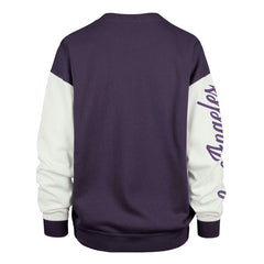 Los Angeles Lakers '47 Women's Rise Andie Pullover Sweatshirt Oversized Pullover Sweatshirt Purple