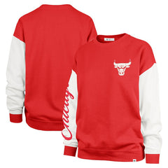 Chicago Bulls '47 Women's Rise Andie Oversized Pullover Sweatshirt Red