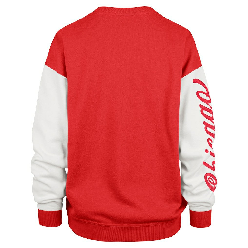 Chicago Bulls '47 Women's Rise Andie Oversized Pullover Sweatshirt Red