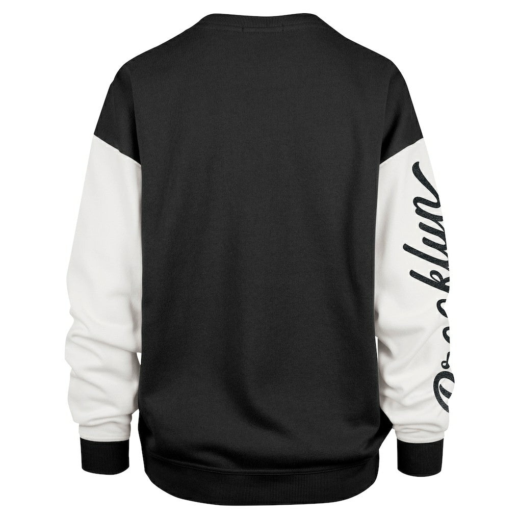 Brooklyn Nets '47 Women's Rise Andie Oversized Pullover Sweatshirt Black