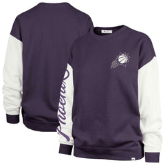 Phoenix Suns '47 Women's Rise Andie Pullover Sweatshirt Oversized Pullover Sweatshirt Purple
