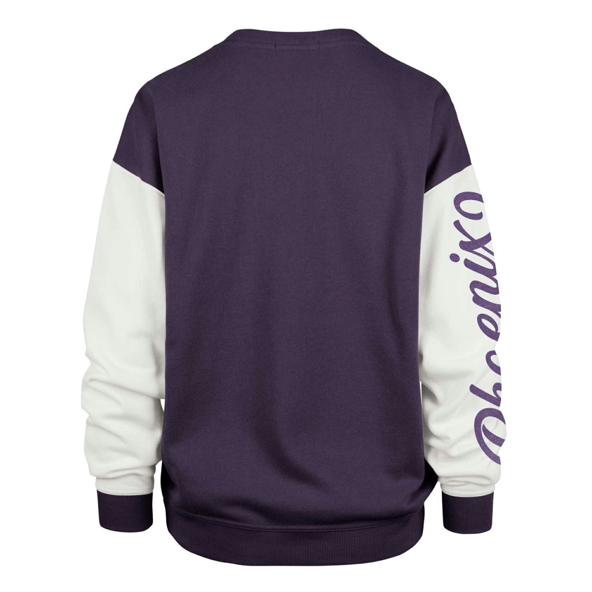 Phoenix Suns '47 Women's Rise Andie Pullover Sweatshirt Oversized Pullover Sweatshirt Purple