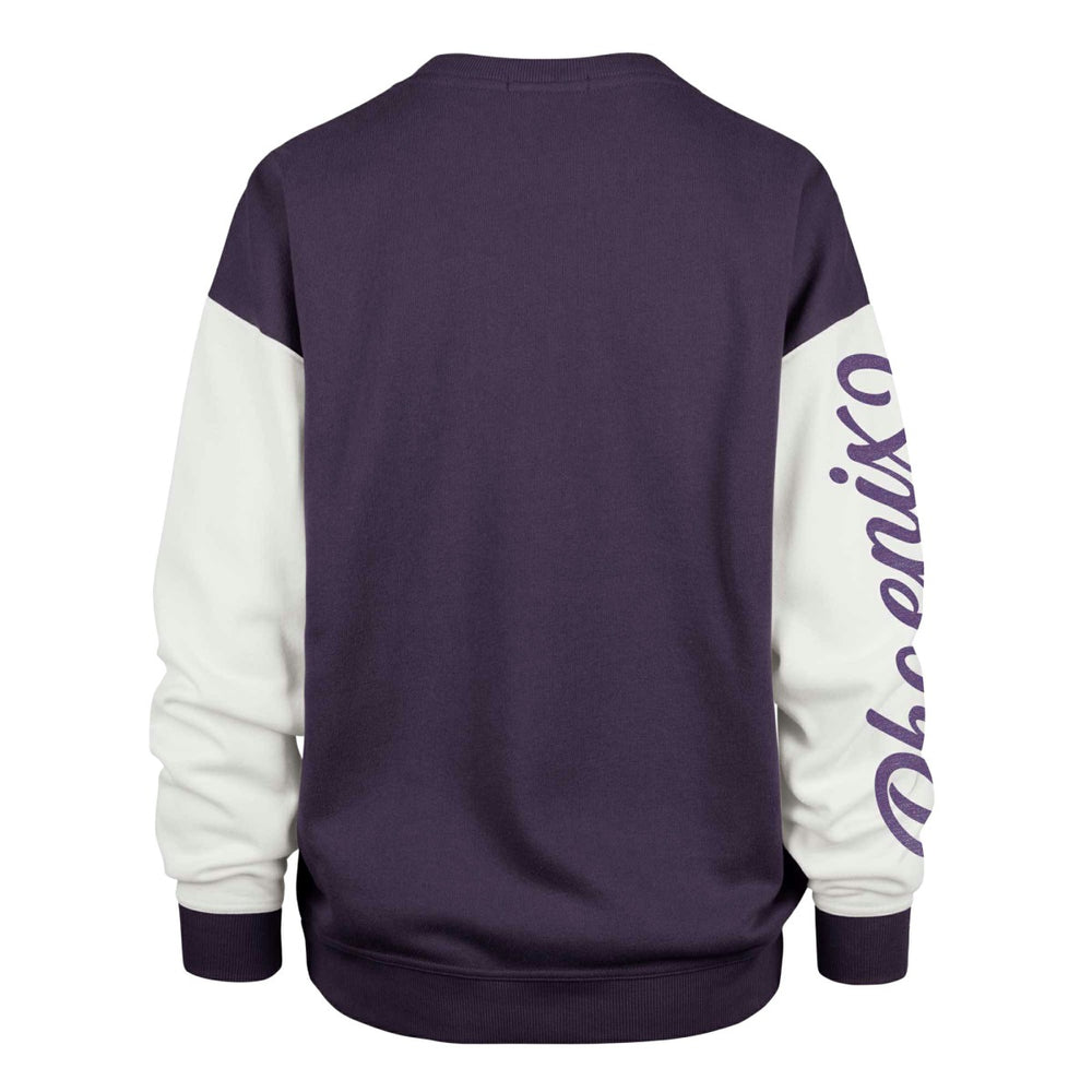 Phoenix Suns '47 Women's Rise Andie Pullover Sweatshirt Oversized Pullover Sweatshirt Purple