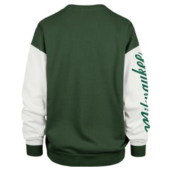 Milwaukee Bucks '47 Women's Rise Andie Oversized Pullover Sweatshirt Hunter Green